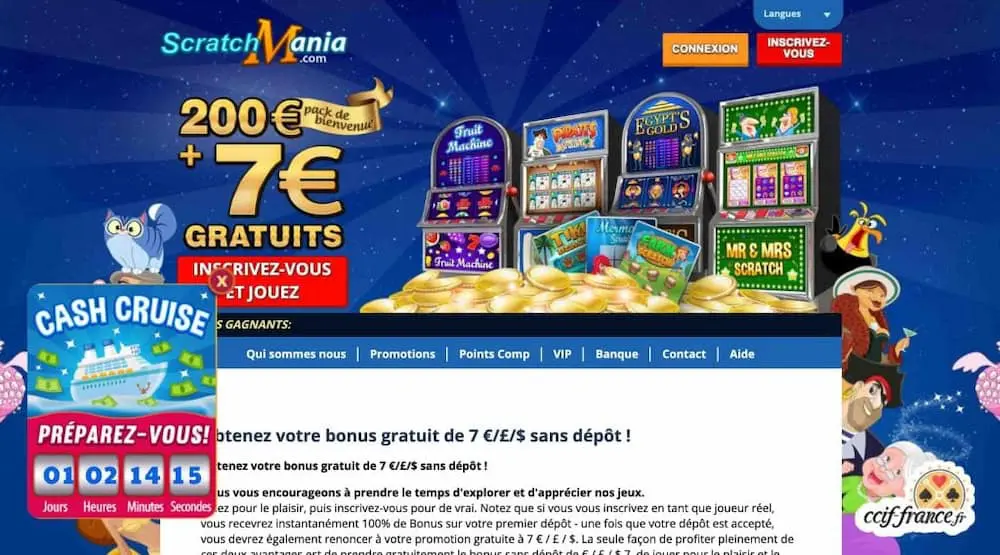 scratchmania avis sur casino