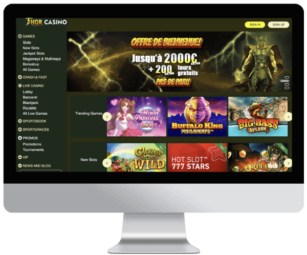 Thor Casino version desktop