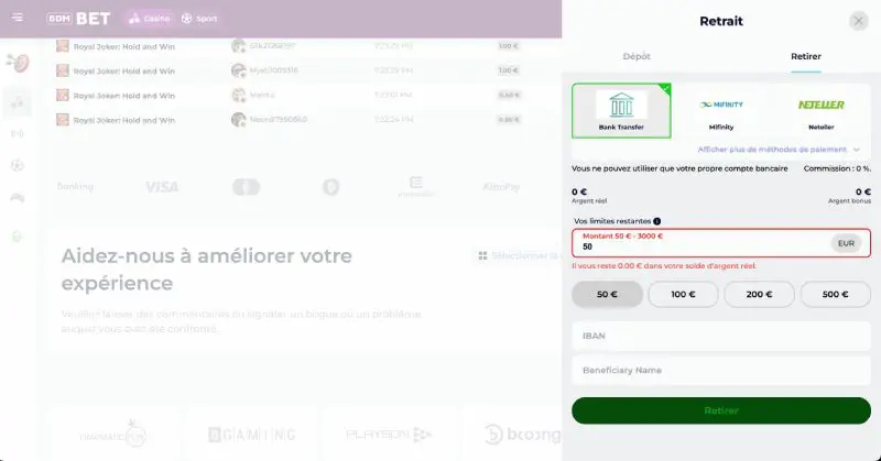 BdmBet bonus