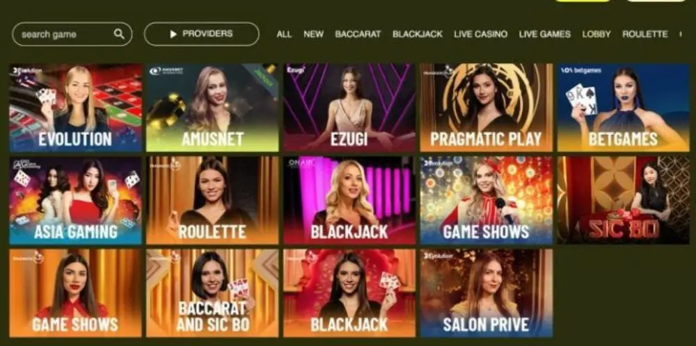 Thor Casino - live casino