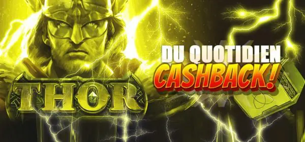 Capture d'&eacute;cran Thor Casino - cashback hebdomadaire