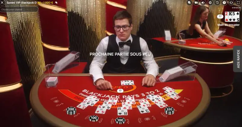 tirage cartes speedy blackjack
