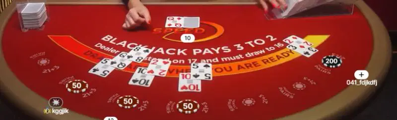 tirage des cartes speedy blackjack
