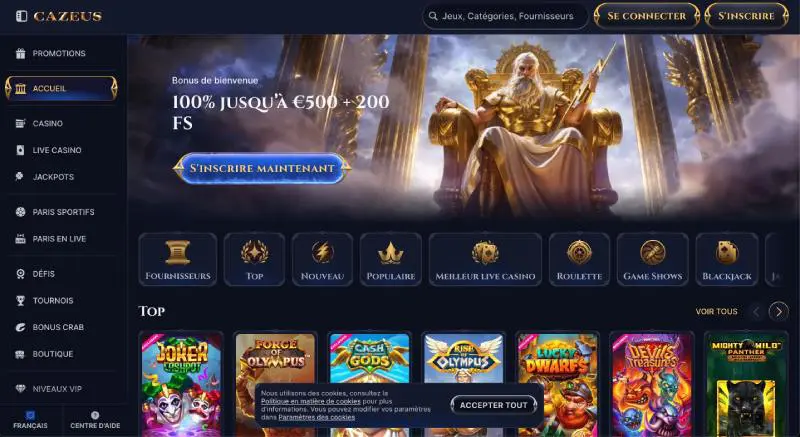 Cazeus Casino Connexion : Avis Complet pour les Joueurs de France
