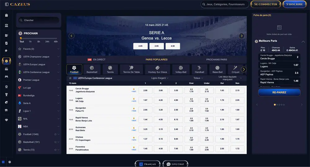 CazeusseConnecter Trusted Access Portal, Revue du casino en ligne Cazeus (pour la France)