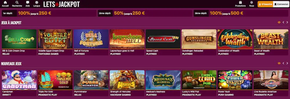 jeux letsjackpot