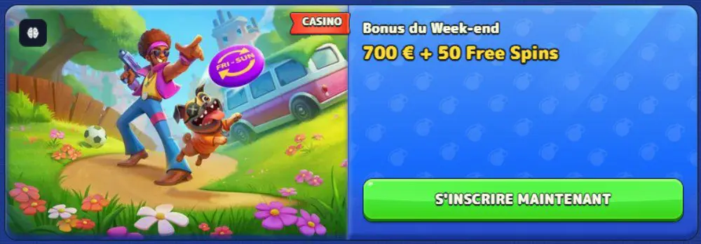Pistolo Casino Weekend Bonus Screenshot