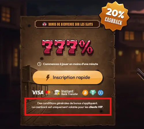programme VIP sur Mad Casino