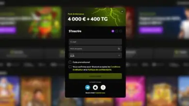 Inscription &eacute;tape 2 Instasino