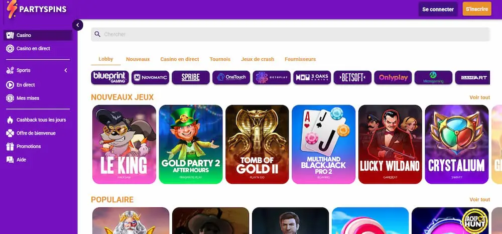 PartySpins сasino