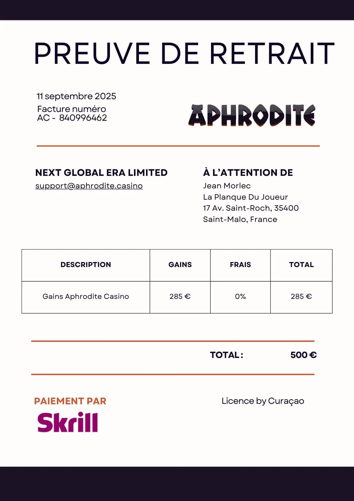 Review: Aphrodite Casino für Spieler aus Deutschland — Geldherkunft: Warum der Nachweis wichtig sein kann