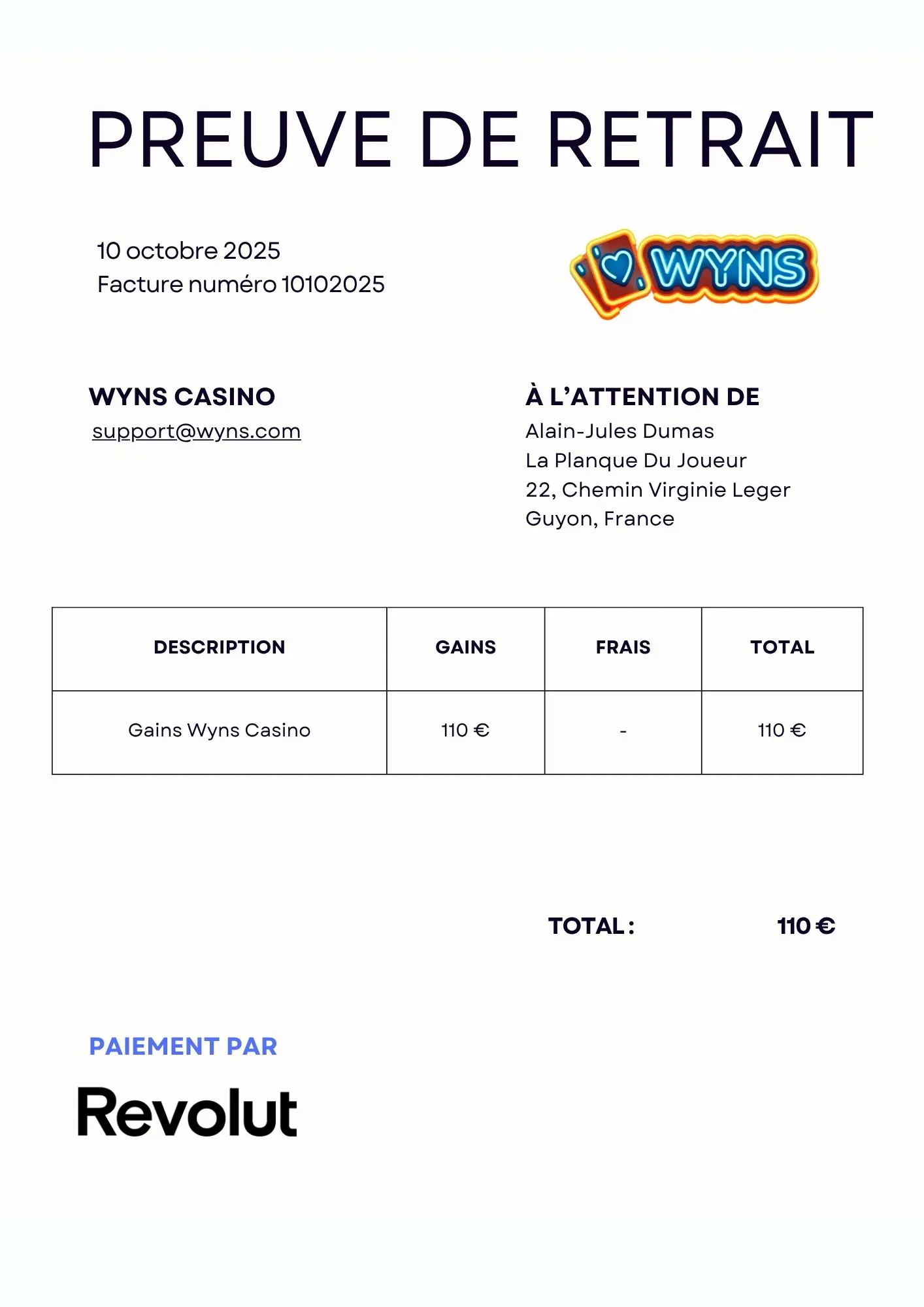 Cashback hebdomadaire sur Wyns Casino : explications pour les joueurs français