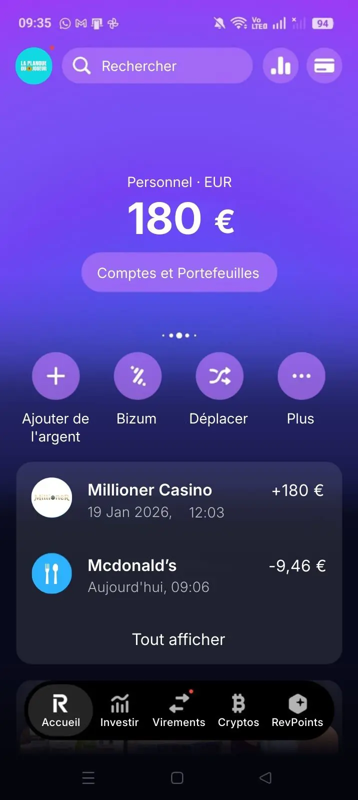 preuve de retrait Wildzy casino