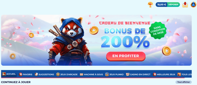 Capture d'écran bonus sans dépôt Spin Dynasty