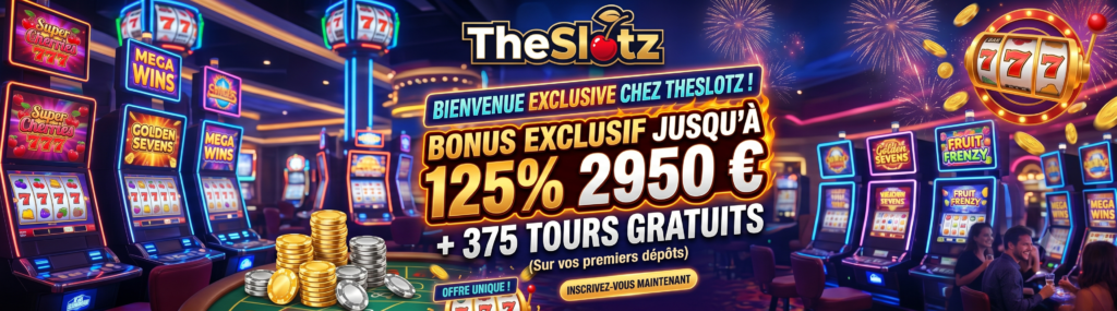 Bonus exclusif de 125% jusqu'à 2 950 + 375 FS - TheSlotz