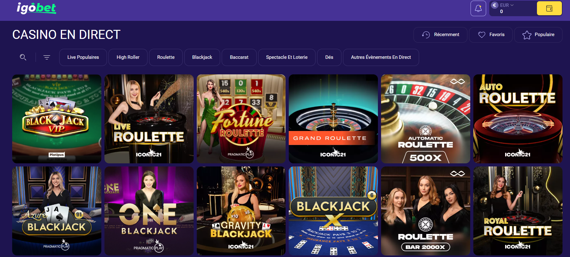 casino live igobet