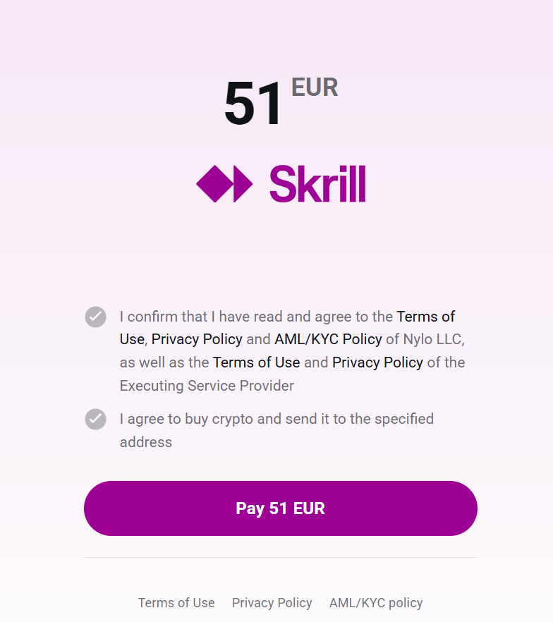 dépôt skrill - étape 4