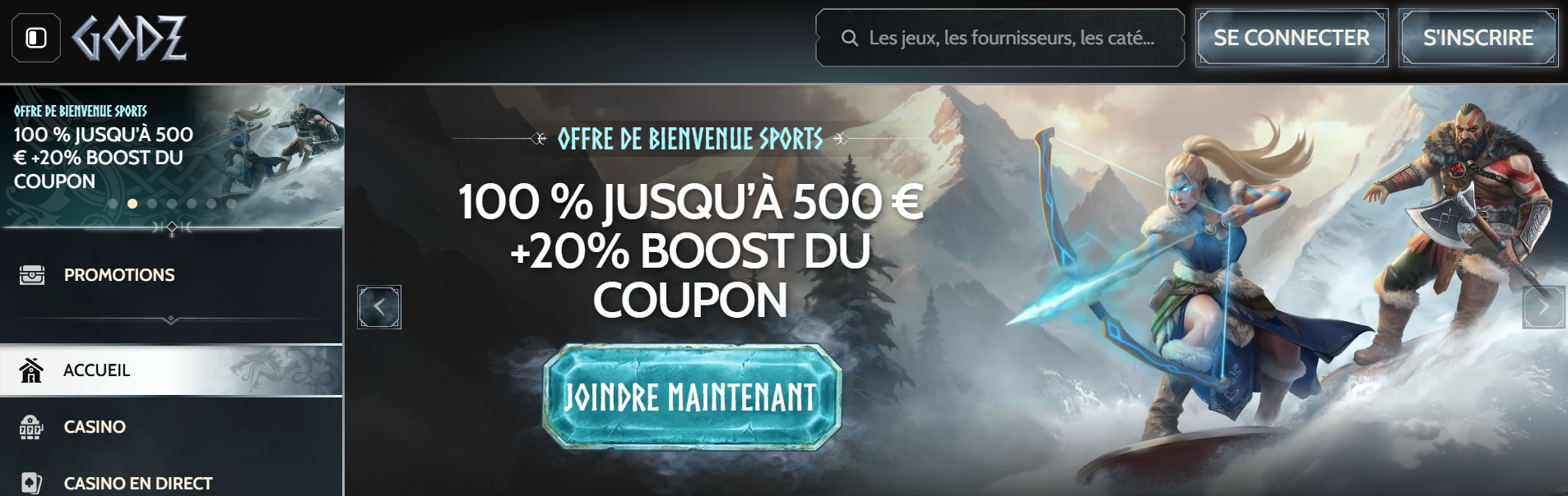 inscription godz étape 1