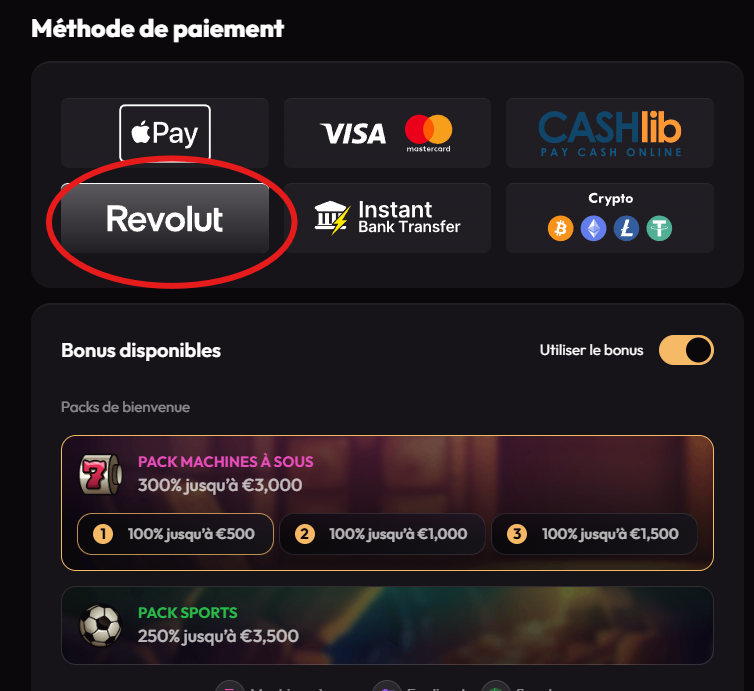 dépôt revolut - étape 2
