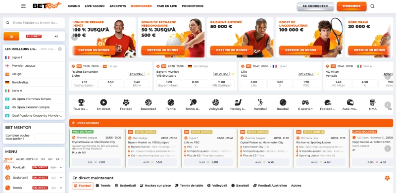 paris sportifs sur betriot casino
