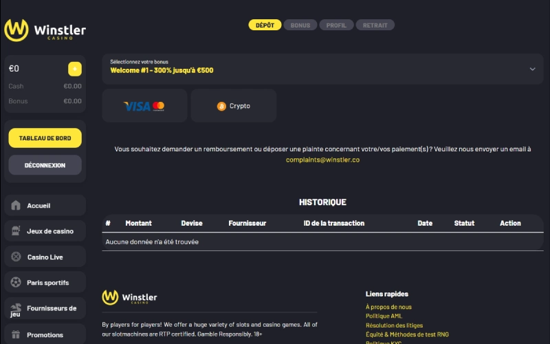 Casino mobile Winstler : jouer depuis votre smartphone
