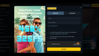 inscription sur snatch casino étape2