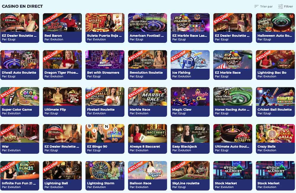 jeux live spin dynasty casino