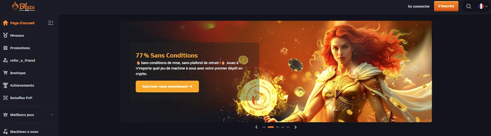 accueil blaze spins