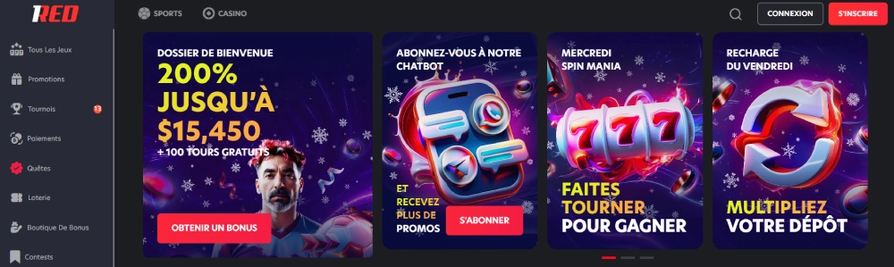 casino interac 1red casino