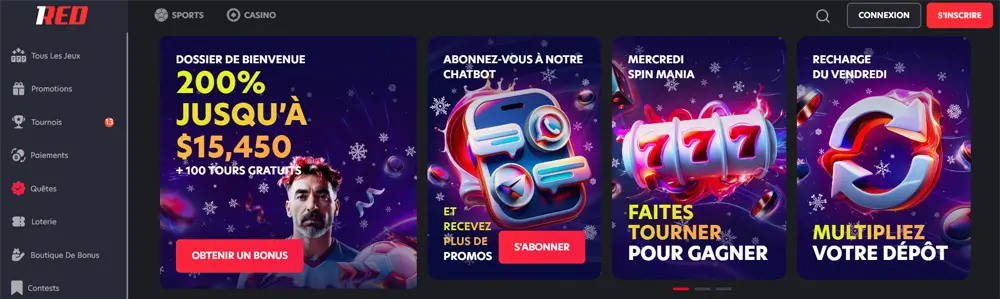 1red paypal casino en ligne
