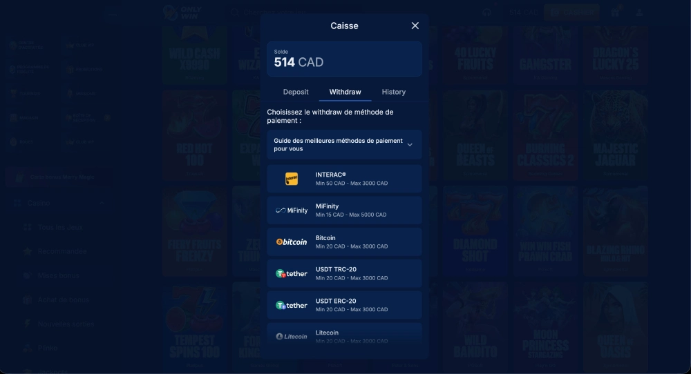 capture decran retrait onlywin canada