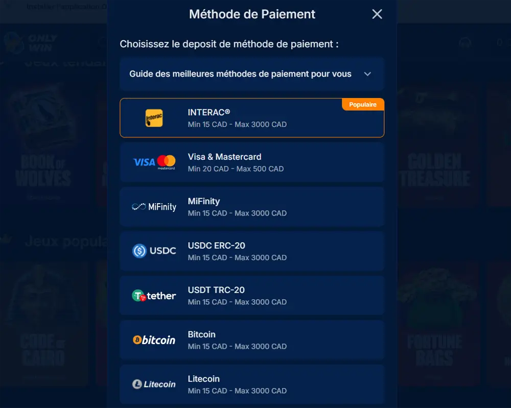 &eacute;tape 2 d&eacute;p&ocirc;t paypal casino en ligne