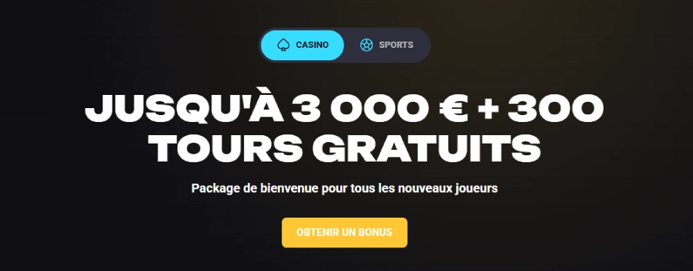 bonus de bienvenue amonbet