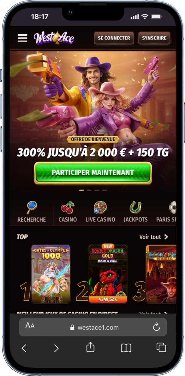 westace casino sur mobile