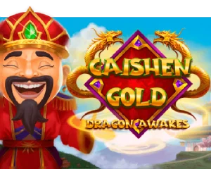 logo caishen gold dragon awakes