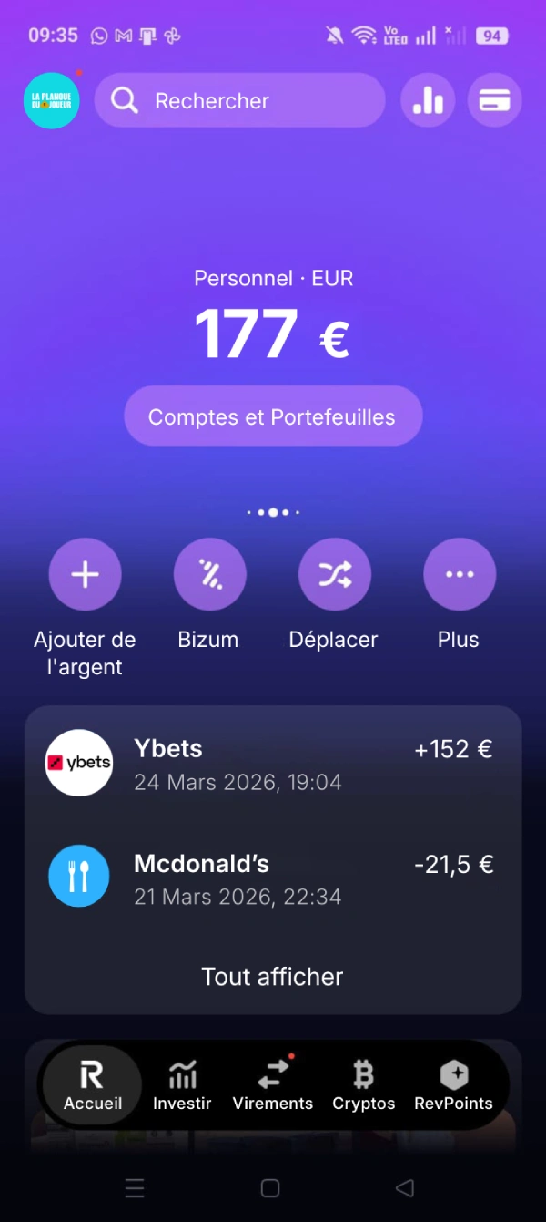 preuve de retrait ybets casino