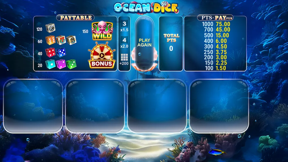 ocean dice amusnet
