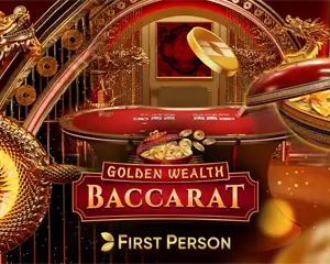first person golden wealth baccarat logo