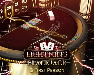 first person lightning blackjack logo