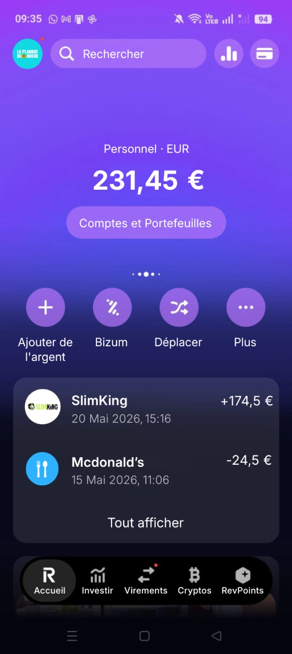 preuve de retrait slimking casino