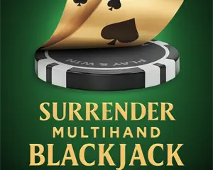 surrender multihand blackjack logo