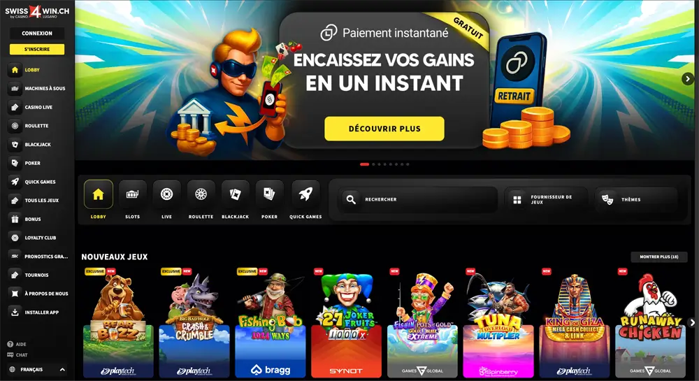 swiss4win casino argent réel