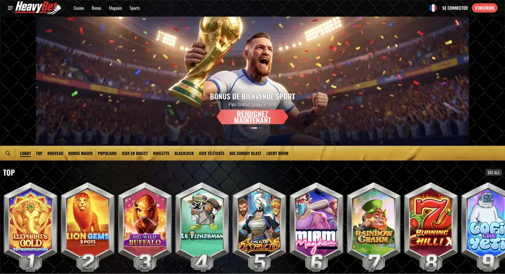 accueil heavybet