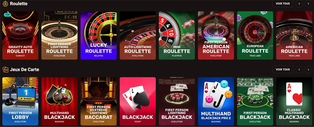 capture d&eacute;cran jeux de table winkingdom casino