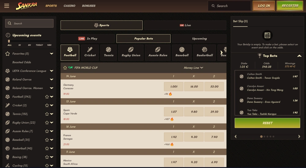 paris sportifs sankra casino
