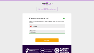 inscription sur jackpot city étape2