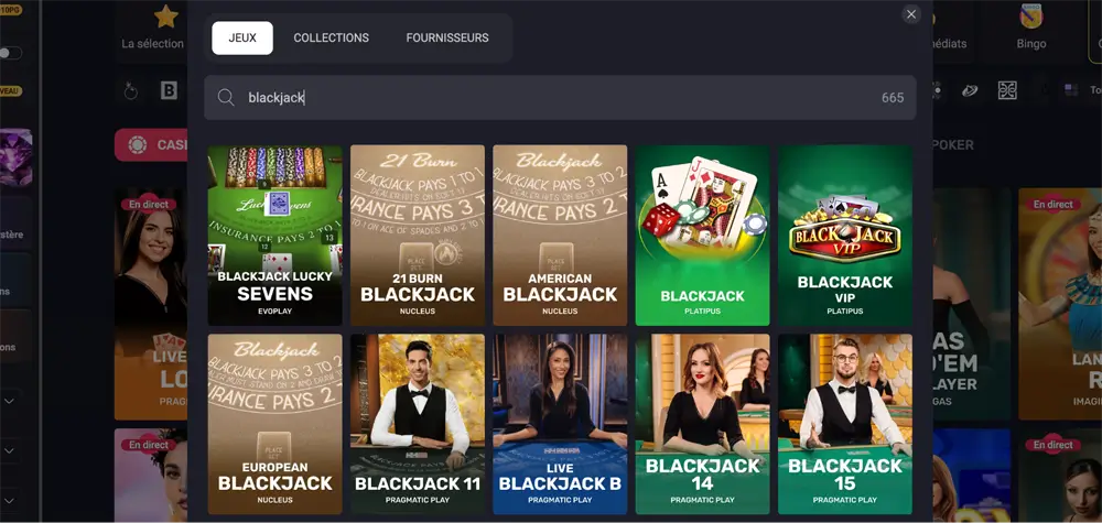 jeux de table woo casino ca