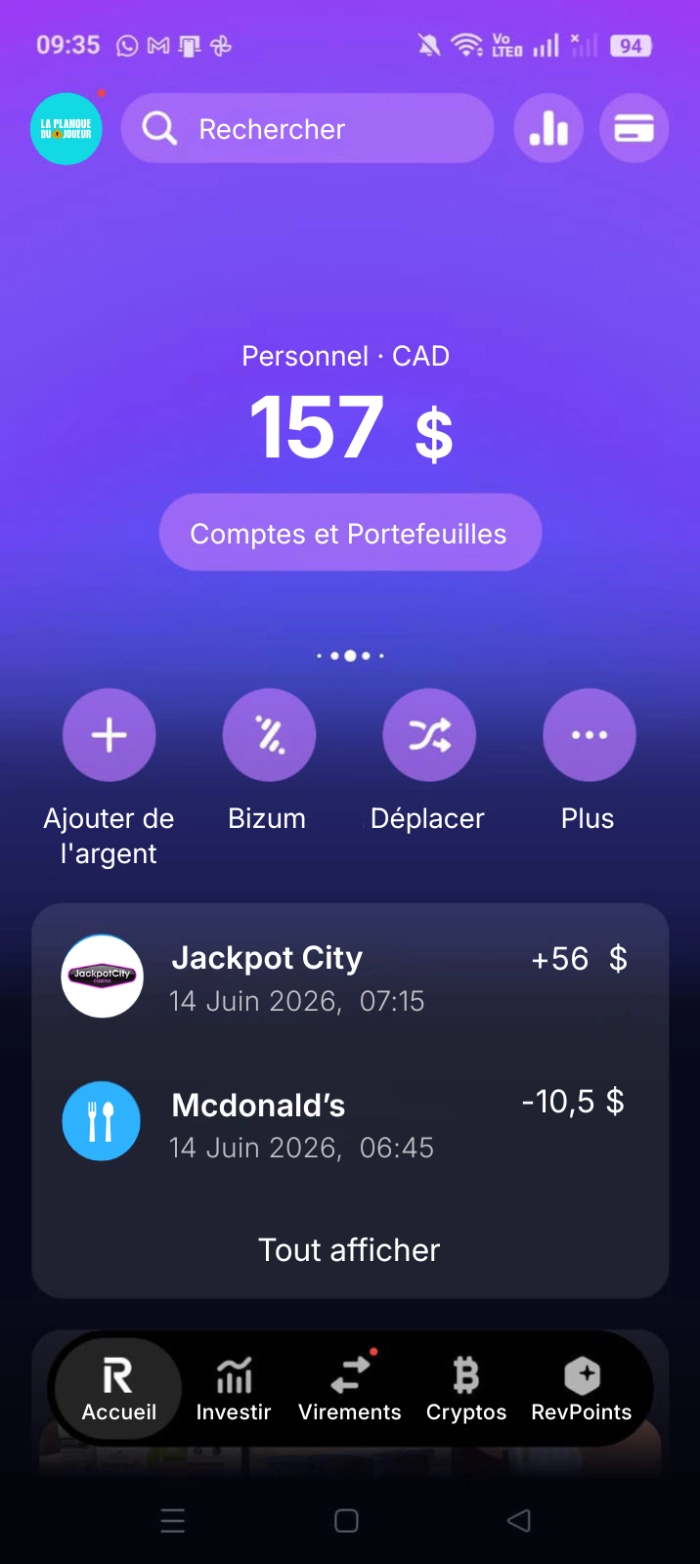 preuve de retrait sur jackpot city casino