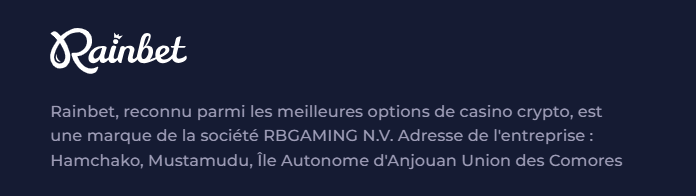 licence rainbet