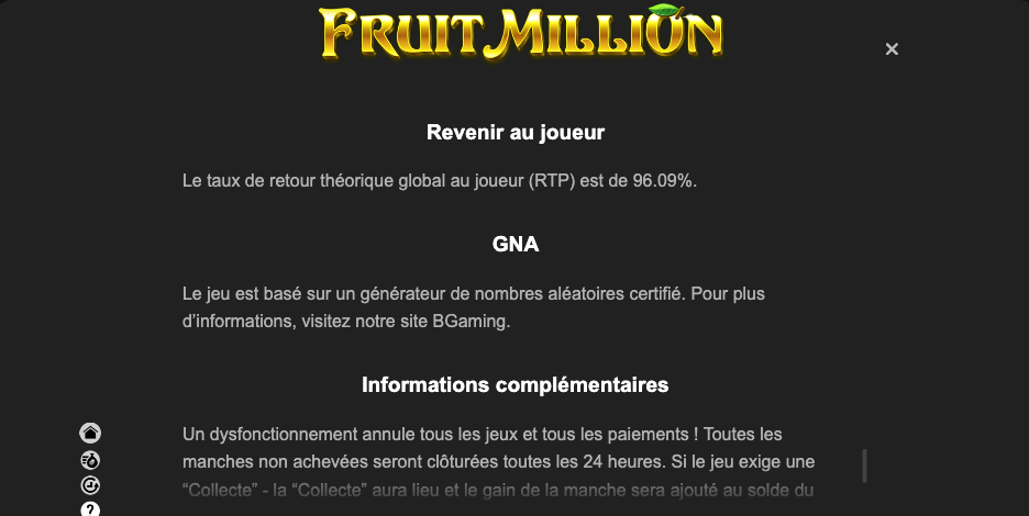 fruit million blazebet